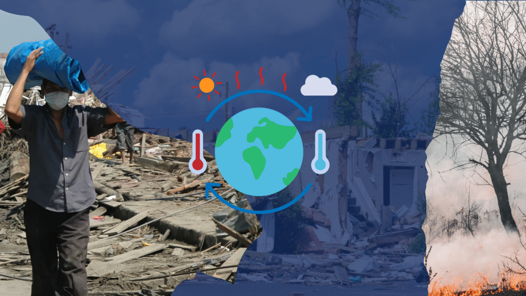 Climate disasters due to global warming